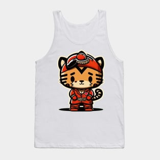 Personal Cat Servant holding heart - Valentines Day Tank Top